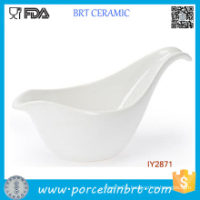 White Swans Neck Sauce Boat Bowl Ceramic Wholesale